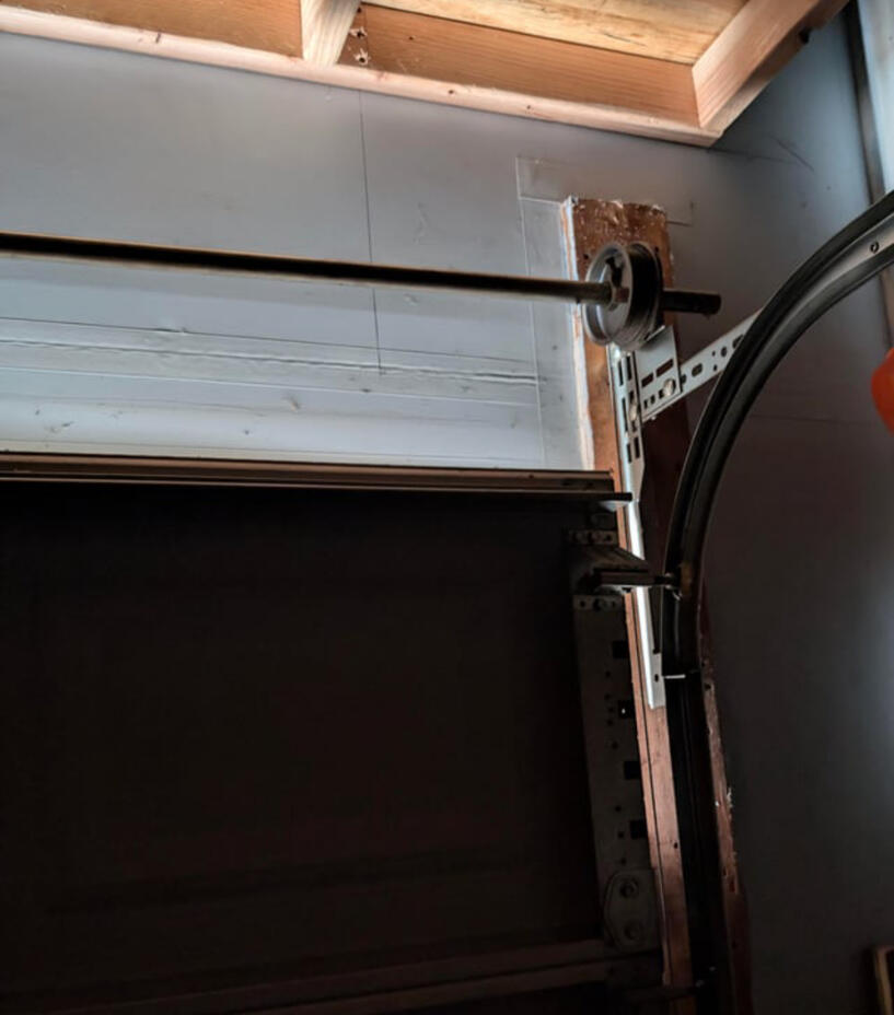 Light Showing Around Your Garage Door inside photo