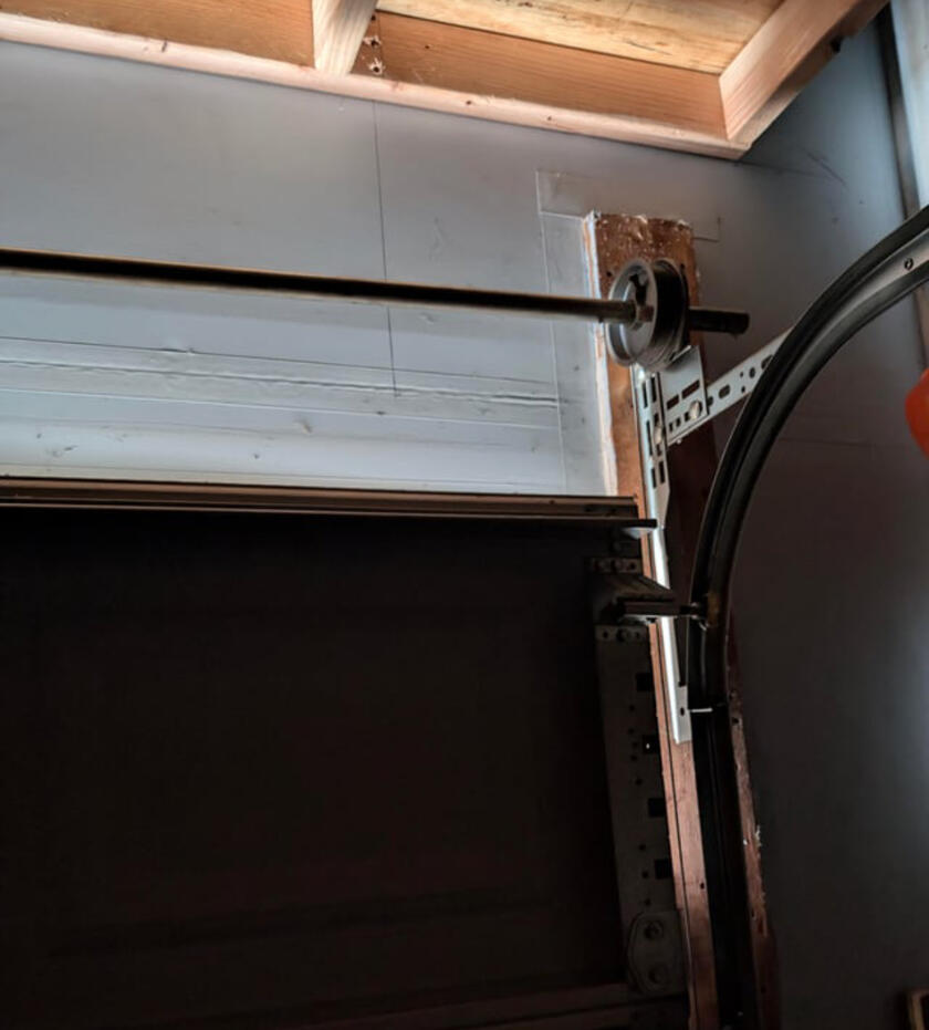 Light Coming Through the Top of Your Garage Door After Replacing Rollers Light Coming Through the Top Section of the Garage Door After Rollers replacement